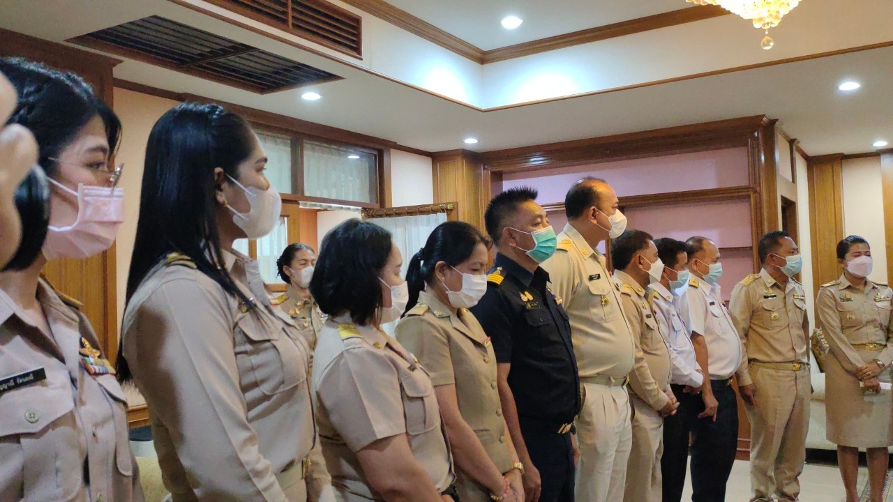 title - ส.ป.ก.สตูล เข้าร่วมคารวะแสดงความยินดีแก่นายจำเริญ  ทิพญพงศ์ธาดา ในโอกาสเข้ามาดำรงตำแหน่งผู้ว่าราชการจังหวัดสตูล 